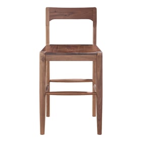 Moes Home Owing Natural Walnut Counter Stool