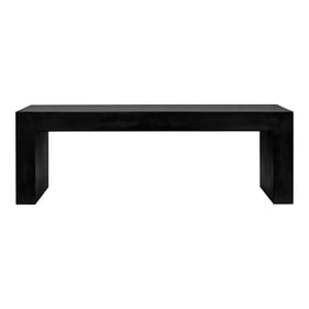 Moes Home Lazarus Black Outdoor Bench