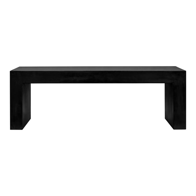 Moes Home Lazarus Black Outdoor Bench MOE-BQ-1005-02