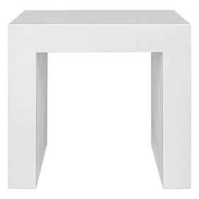 Moes Home Lazarus White Outdoor Stool