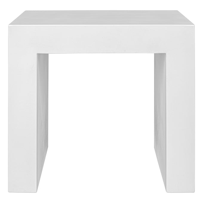 Moes Home Lazarus White Outdoor Stool MOE-BQ-1064-18