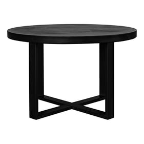 Moes Home Jedrik Black Round Outdoor Dining Table