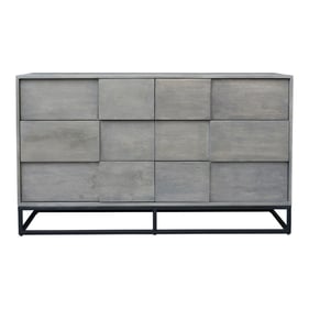 Moes Home Felix Grey Wood 6 Drawer Dresser