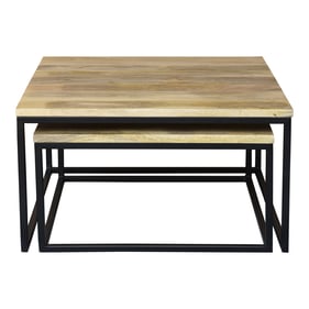 Moes Home Hollis Natural Nesting Coffee Table Set