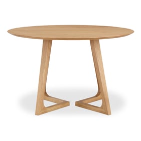 Moes Home Godenza Natural Round Dining Table