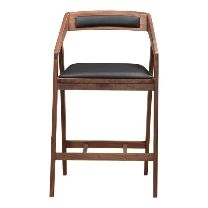 Moes Home Padma Black Brown Counter Stool MOE-CB-1025-03