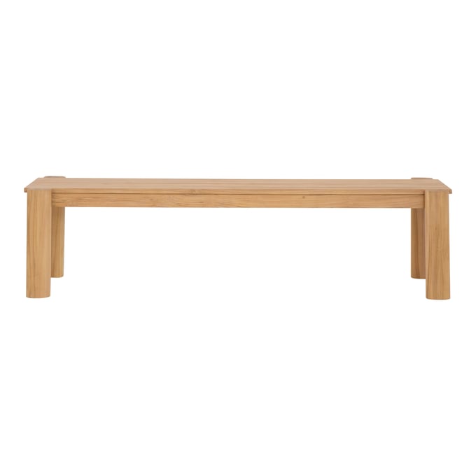 Moes Home Tempo Natural Outdoor Bench MOE-CV-1021-24