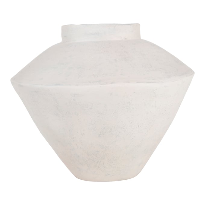 Moes Home Raja White Decorative Large Vessel MOE-DD-1040-18