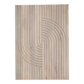 Moes Home Knott White Carved Wood Wall Art