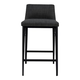 Moes Home Baron Grey Fabric Counter Stool