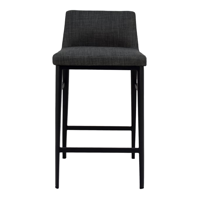 Moes Home Baron Grey Fabric Counter Stool MOE-EJ-1031-07