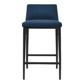 Moes Home Baron Blue Fabric Counter Stool