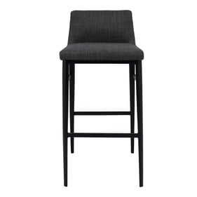 Moes Home Baron Grey Fabric Bar Stool