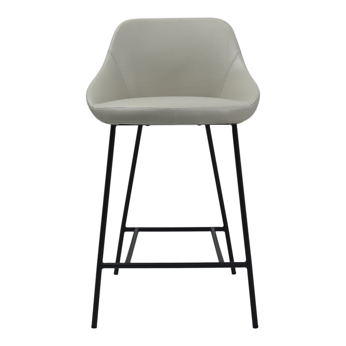 Moes Home Shelby Beige PVC Counter Height Stool MOE-EJ-1038-34