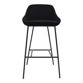 Moes Home Shelby Black Fabric Bar Stool