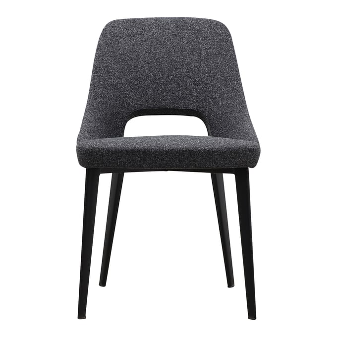 Moes Home Tizz Dark Grey Fabric Dining Chair MOE-EJ-1041-25