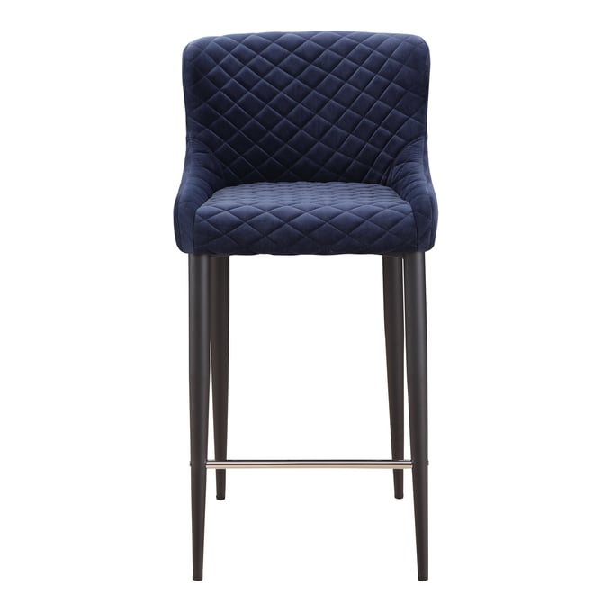 Moes Home Etta Dark Blue Counter Stool MOE-ER-2048-46