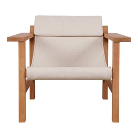 Moes Home Annex Linen Lounge Chair