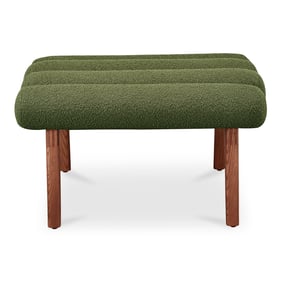 Moes Home Arlo Green Deep Brown Stool