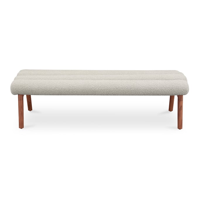 Moes Home Arlo Brown Off White Bench MOE-EW-1015-14