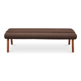 Moes Home Arlo Brown Dark Green Bench