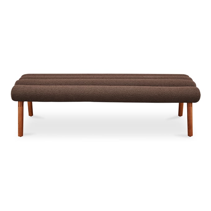 Moes Home Arlo Brown Dark Green Bench MOE-EW-1015-20