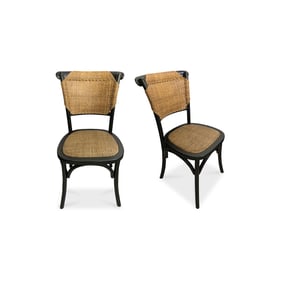 2 Moes Home Colmar Black Dining Chairs