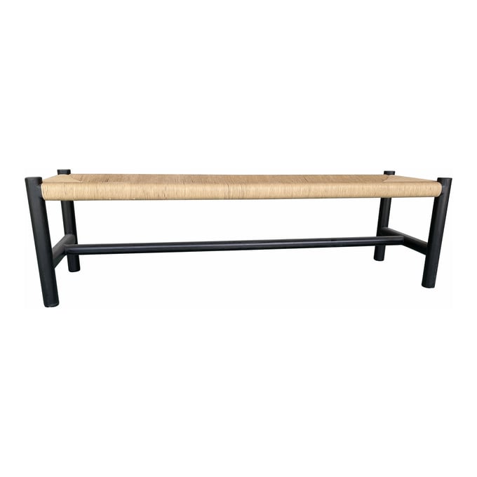 Moes Home Hawthorn Black Large Bench MOE-FG-1028-02