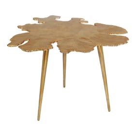 Moes Home Amoeba Gold Side Table