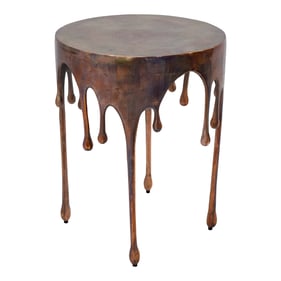 Moes Home Copperworks Brown Accent Table