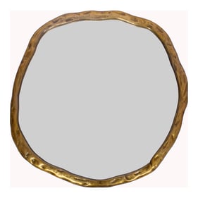 Moes Home Foundry Gold Metal Large Mirror