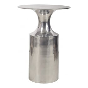 Moes Home Rassa Silver Polished Silver Accent Table