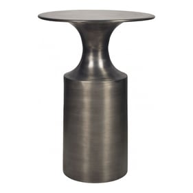 Moes Home Rassa Grey Polished Zinc Accent Table