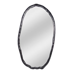 Moes Home Foundry Black Oval Mirror