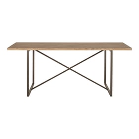 Moes Home Sierra Natural Rectangle Dining Table