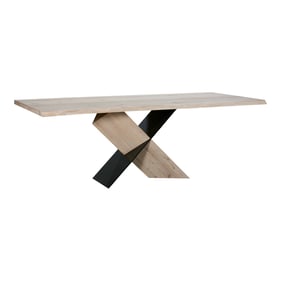 Moes Home Instinct White Wax Dining Table