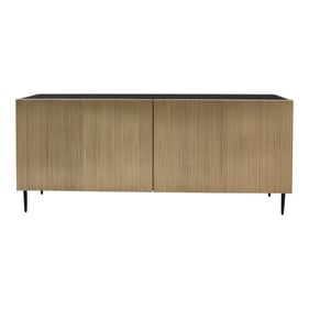 Moes Home Brogan Black Yellow Sideboard