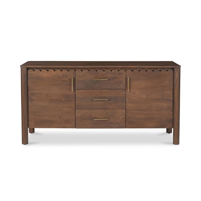 Moes Home Wiley Brown 3 Drawers Sideboard MOE-GZ-1164-03