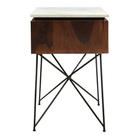 Moes Home Dominic Cappuccino Wood Night Stand