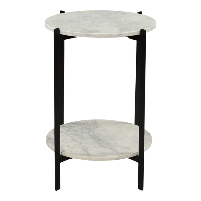 Moes Home Melanie White Accent Table MOE-IK-1018-18