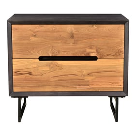 Moes Home Vienna Brown Wood Nightstand