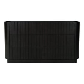 Moes Home Povera Black 6 Drawers Dresser