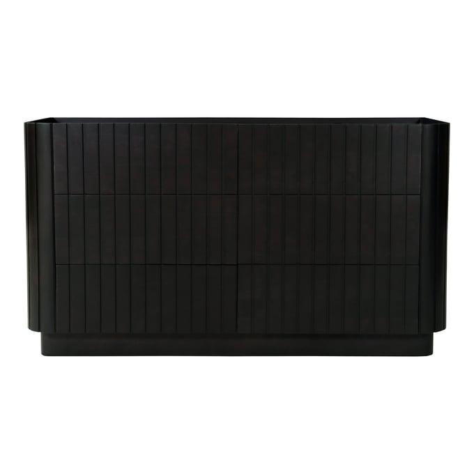 Moes Home Povera Black 6 Drawers Dresser MOE-JD-1062-02