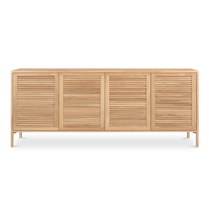 Moes Home Teeda Natural 4 Doors Sideboard MOE-JD-1080-24