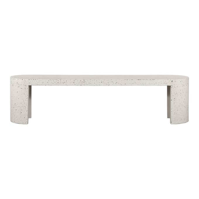 Moes Home Lyon Grey Cement Outdoor Bench MOE-JK-1002-29