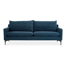 Moes Home Paris Dusty Blue Fabric Sofa