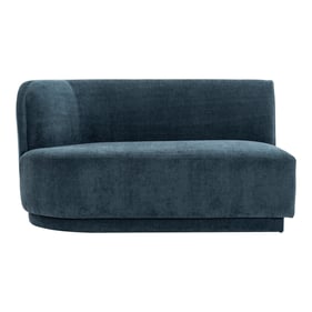 Moes Home Yoon Blue 2 Seat Left Sofa