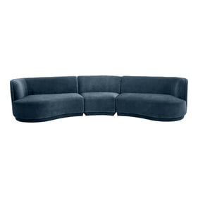 Moes Home Yoon Blue Compass Modular Sectional