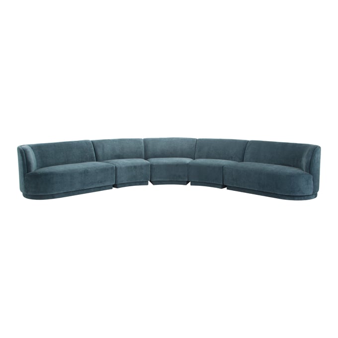 Moes Home Yoon Blue Radius Modular Sectional MOE-JM-1022-45