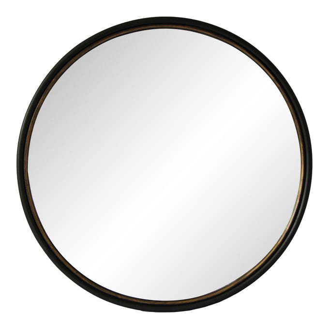 Moes Home Sax Black Round Mirror MOE-KK-1001-02